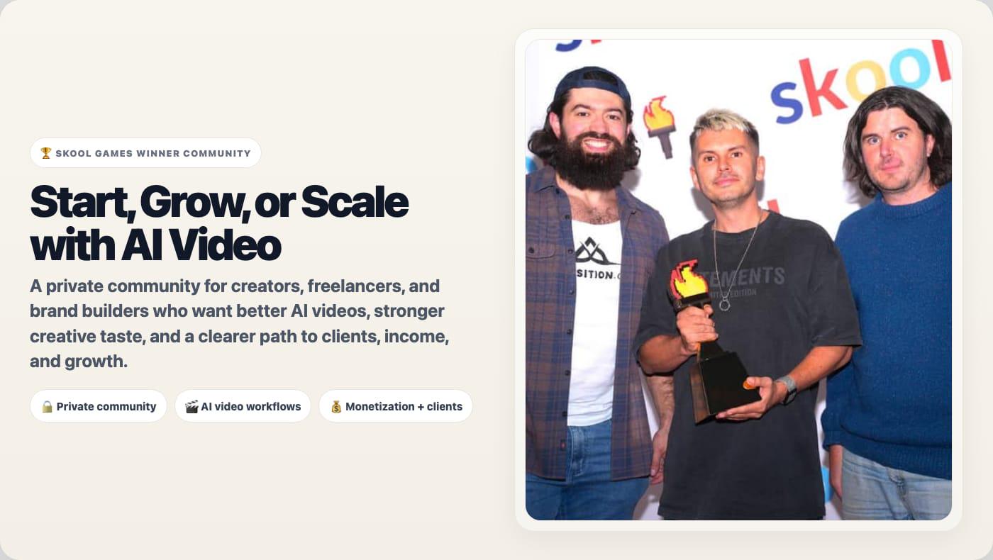 AI Video Creators Community on Skool