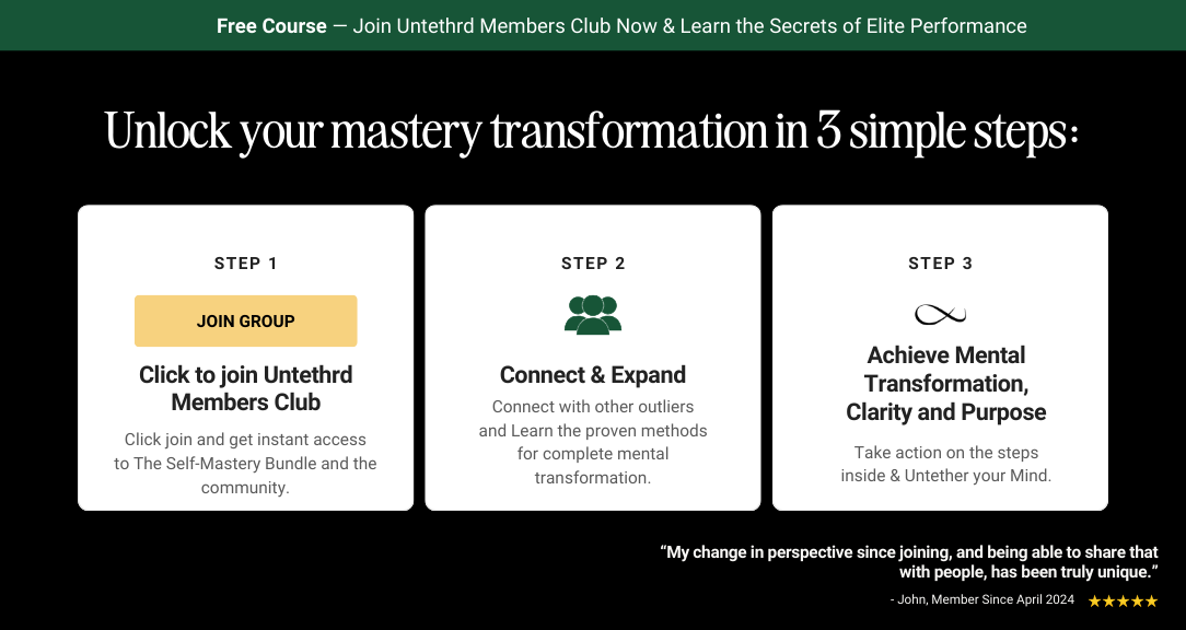 Untethrd Self-Mastery Club on Skool